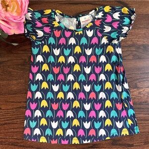 Hanna Andersson tulip print top, size 130/8US
